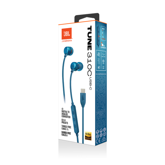 JBL Tune 310C USB | Wired Hi-Res In-Ear Headphones