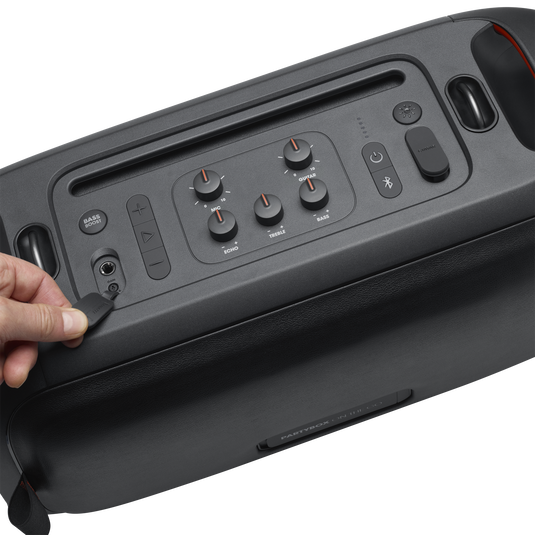 JBL PartyBox On-The-Go Portable party speaker with built-in